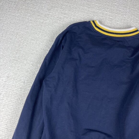 Men's Atelier New Regime ANR Long Sleeve M Yellow/Navy Blue Embroidery - Picture 12 of 15